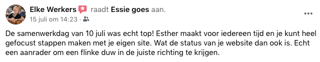 Review Elke samenwerkingsdag