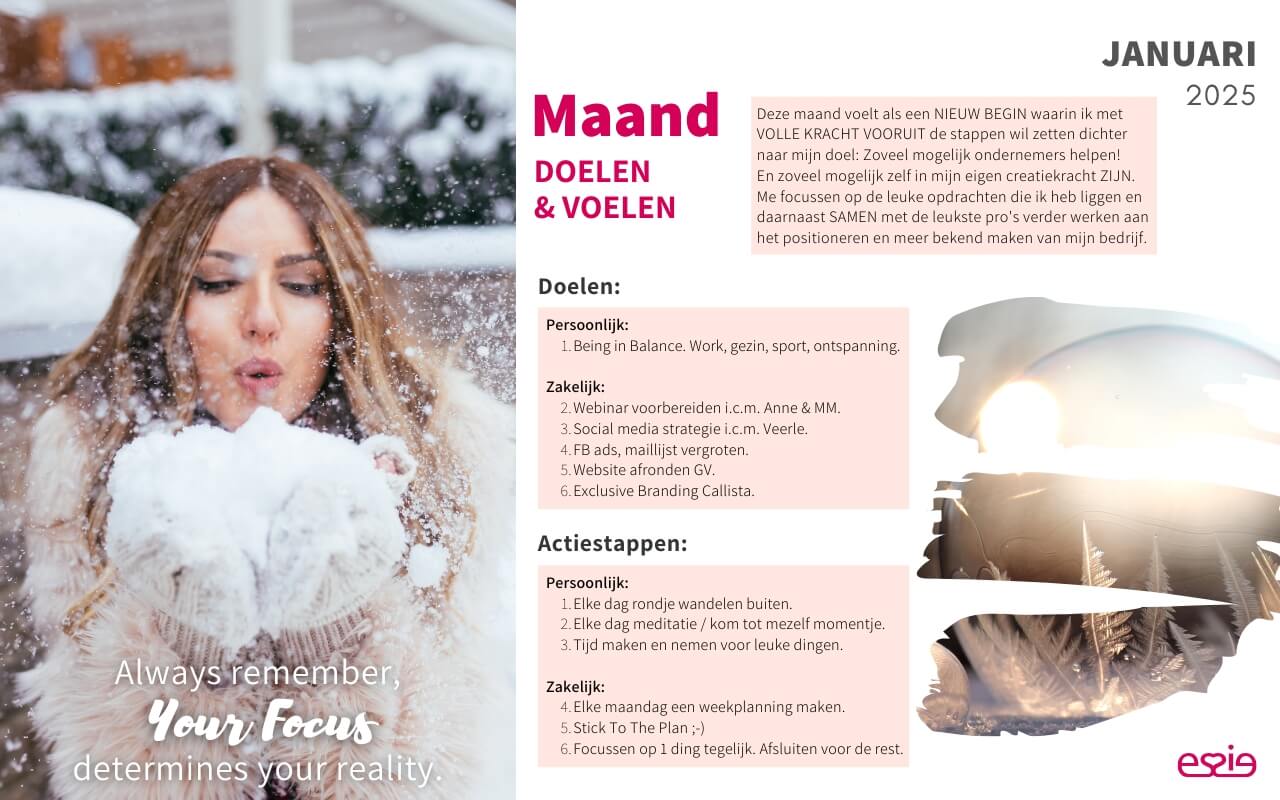 Maanddoelen Maanddoelen